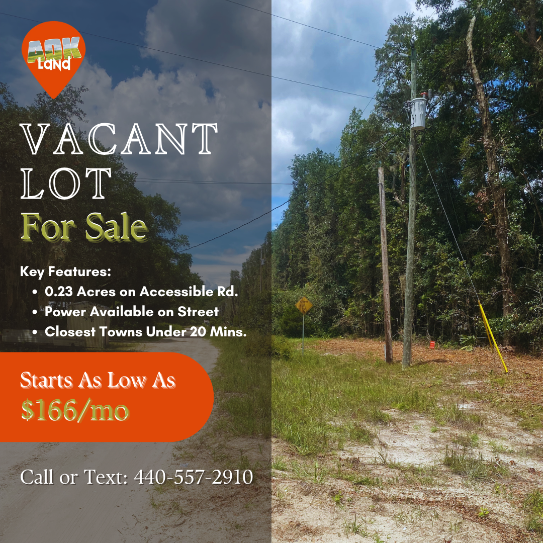 STR Potential! Wooded R-2 Lot w/ Power Near Lakes
